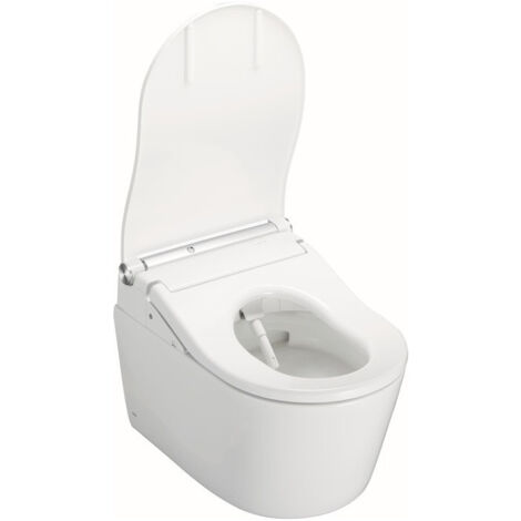 WC douche Washlet RW pour WC suspendu RP CW542EY – Douche d'eau chaude – Siège chauffant – Technologie ewater+ – Design sans soudure – Toto