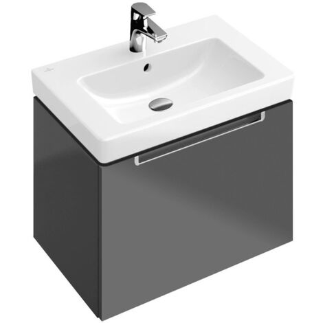 Vasques classiques, 600 x 470 mm, Rectangulaire, pour robinetterie à 3 trou s, troude robinetterie central percé,avec trop-plein, En porcelaine sanitaire Blanc CeramicPlus