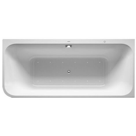 Desineo Cabine de Douche Hammam + Baignoire balnéothérapie 170 x 90 x 220 cm modèle Blanc