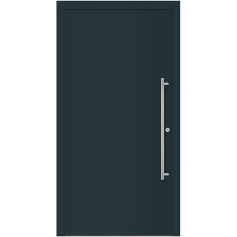 Porte d'entrée en métal Home RAL 7016 B.1100mm H.2100mm DIN droite RC 2 n.DIN EN 1627 PROMAT