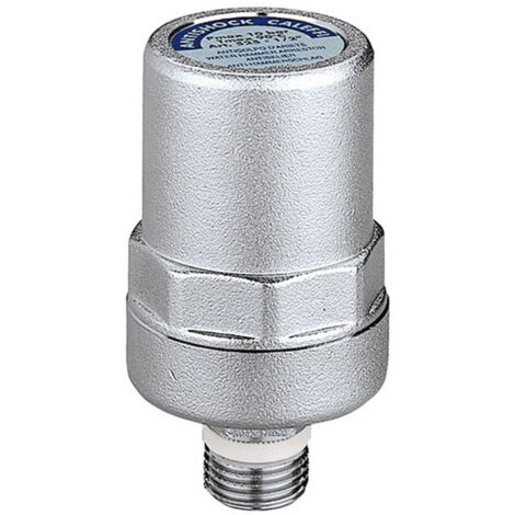 Clapet anti coups bélier en laiton chroméé 1/2 pouce Caleffi