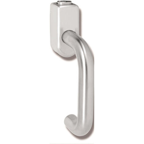 Poignée fenêtre 111XAFGA Inox mat .35mm DIN droite verrouillable HEWI