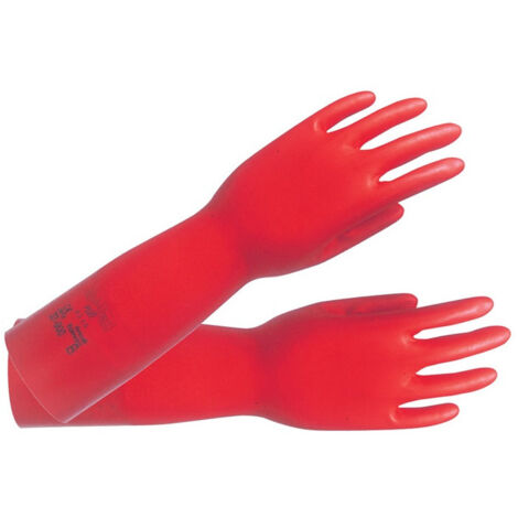 Gant de protection chimique AlphaTec Sol-Vex 37-900 Taille 8 rot EN 388.EN 374.ISO 9001 (Par 12)