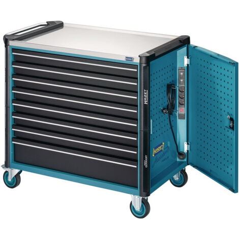 FP – Servante d'atelier roulante 8 tiroirs – Charge maximale 1000 kg – Dimensions L1133 x P642 x H1020 mm – Tôle d'acier double paroi