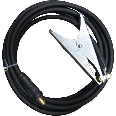 Câble de masse surmoulé 200 A Longueur.5m D-Ø 25 mm² fiche KS 25 caoutchouc