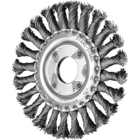 Brosse plate RBG 12512/22.2 ST 0.50 D. 125 mm épaisseur de fil 0.5 mm acier 12 m