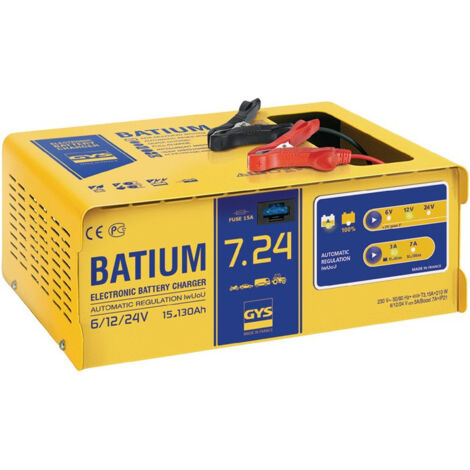 Chargeur de batterie BATIUM 7-24 6/12/24 V effectif : 11/arithmétique : 3-7 A GY