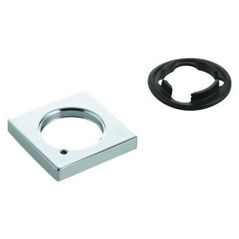 Rosace Grohe 48421 carré pour lavabobatterien sans Zugstange chromé