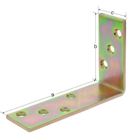 GAH Alberts Equerre de poutre L150 x 75 mm l.40 mm à ailes inégales acier brut - 333355