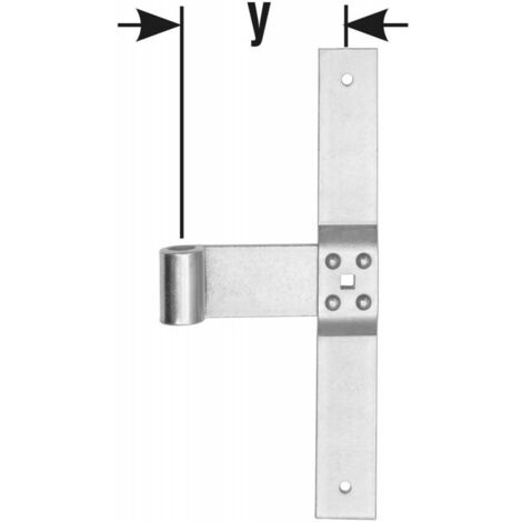 Penture volet D16 x300mm chromé brillant (1/3)