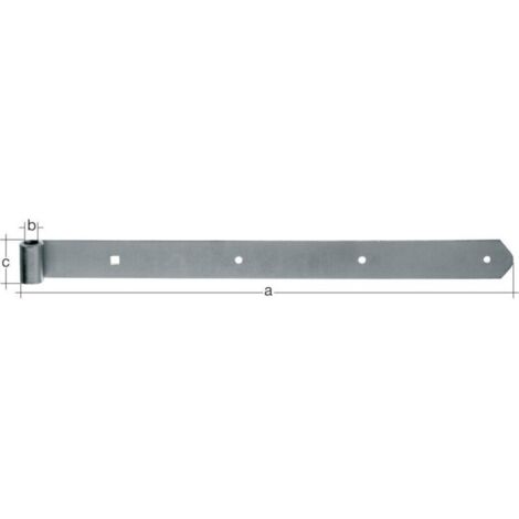 FP – Penture pour volet en acier inoxydable – Fixation droite – Résistance à la corrosion – Longueur 800mm – Largeur 16mm