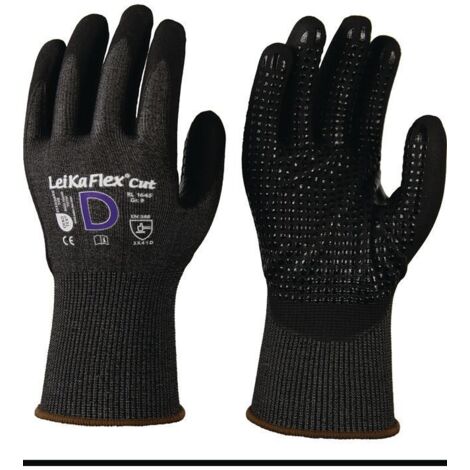Gant de protection contre les coupures LeiKaFlex® CUT RL 1645 taille 10 gris/noir EN 388 catégorie EPI II EN 388 (1/3)