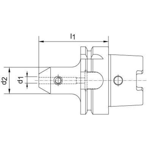 Mandrin de serrage type W DIN69893A HSK-A100 10x80mm HAIMER (1/5)