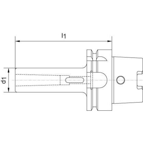 Douille intermédiaire DIN69893A HSK-A 63 MK1x100mm HAIMER (1/5)