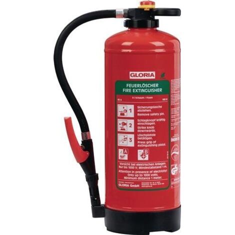 Extincteur à mousse 9L Rechargeur Classe de feu 43 A 183 B avec support mural