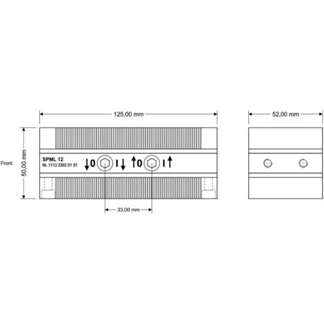 Paire de blocs de serrage magnétique 125x50x52mm FLAIG 1 paire (1/5)