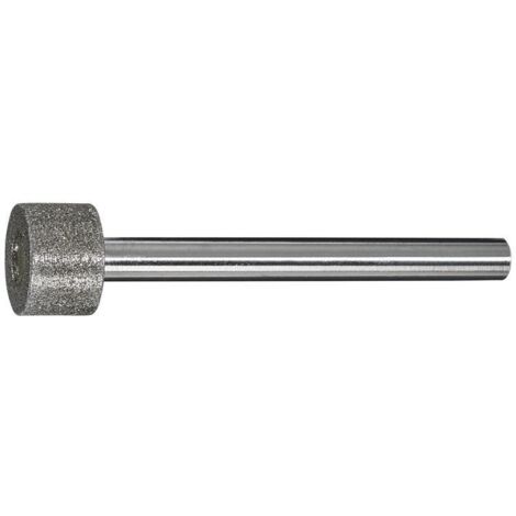 Meule sur tige diamant D10xH10mm 70 mm 6 mm D 126 Cylindres