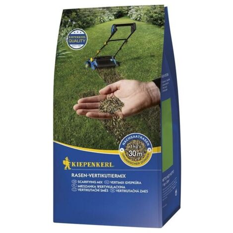 FP – Mélange pour scarifier la pelouse 1 kg – 50 % gazon après-la-semence – 50 % engrais organiques – NPK 7-4-1 pour pelouses verdoyantes
