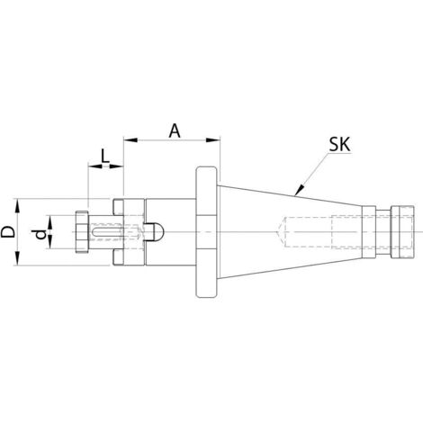 Mandrin universel SK50-22 Fortis (1/5)