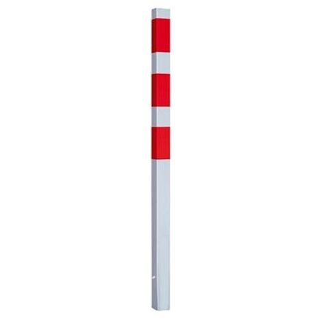 Poteau 70x70 noir et rouge 1400 mm (1/2)
