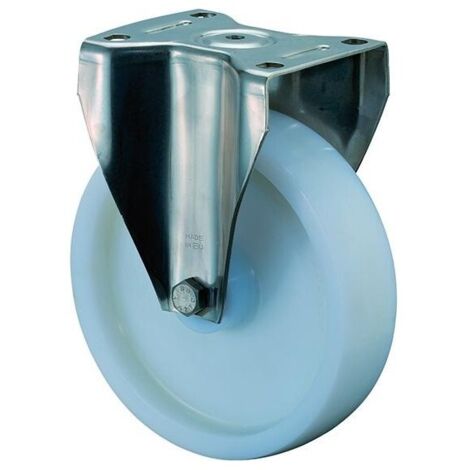Roulette 125mm HS110 plaque Kst. blancERRL HS110.B14.125 (1/3)