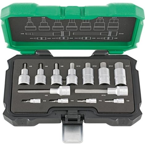 Einsatz.-Grt. 1/4"+1/2" 13tlg. Innensechsk.FORTIS (1/4)