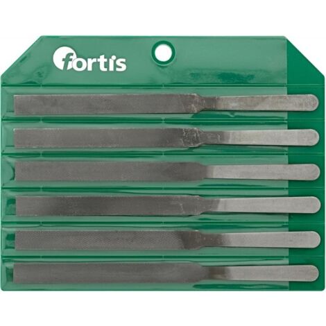 Jeu de limes à contact (automobile) 150mm taille croisée 6 pièces dans trousse PVC FORTIS 1 PCS (1/2)