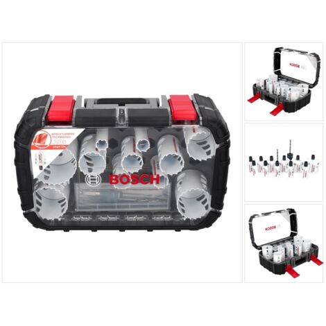 Set Scie trépan 13 unités Ø 20-22-25-32 mm Ø 40-44-51-60-64-76 mm Bosch