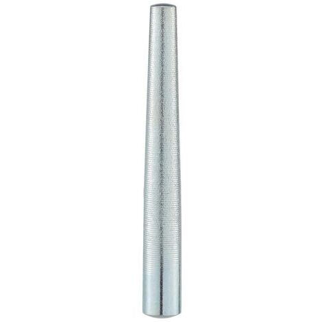 Putter Maillet Ancien En Laiton Et Acier, Manche Cuir, 34,5 Pouces, Pour Droitier