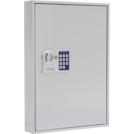 Armoire à clés S 50 H550xL380xP80mm 1 porte sans nombre de crochets 50 ROTTNER (1/5)