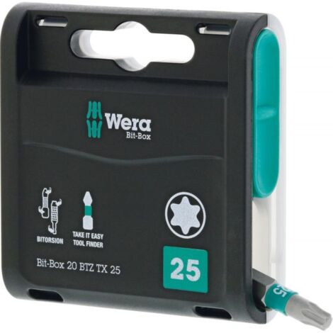 Assortiment embout 20 BTZ T25x 25mm 20er Box Wera (1/5)