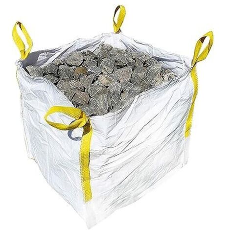 FP – Big Bag 60x60x60cm 1000kg – Non revêtu pour matériaux en vrac – Ouverture supérieure – 4 boucles de levage – Charge maximale 1000kg