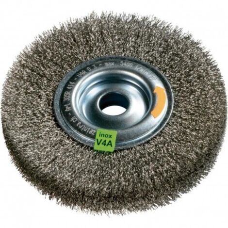 Brosse ronde V4A ondulé 200x30x03mm ZEINTRA (1/3)