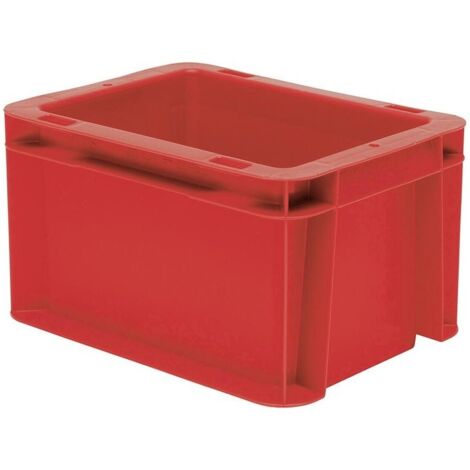 Caisse transport rouge 200x150x120mm fermé (1/2)