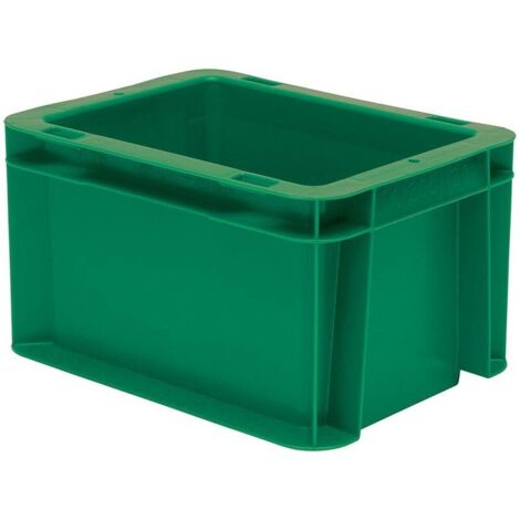 Caisse transport vert 200x150x120mm fermé (1/2)