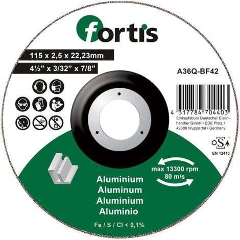 Disque de coupe ALU-NE 115 x 25mm gekr. FORTIS (1/2)