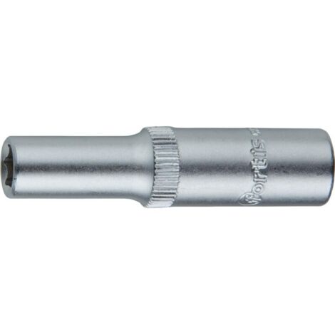 Douille 1/4 10 mm 6kt. long FORTIS (1/4)