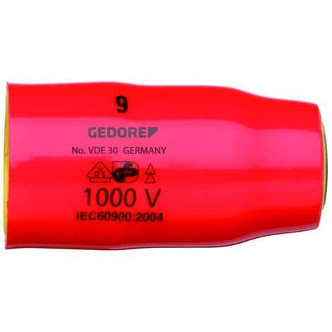 GEDORE 2946424 - Clé à douille VDE insert 3/8 , VDE 30 11 (1/5)
