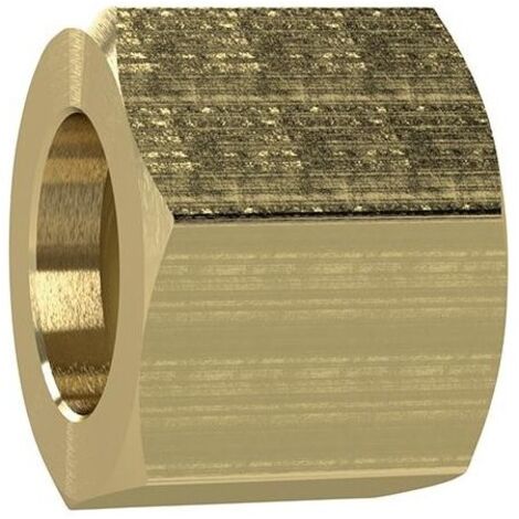 Écrou-raccord laiton 6 pans F1/4" pour douille Ø intérieur tuyau 4/6mm RIEGLER 1 PCS (1/3)