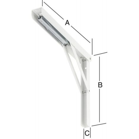 Equerre 400 MM blanc NR. 152400W (1/2)