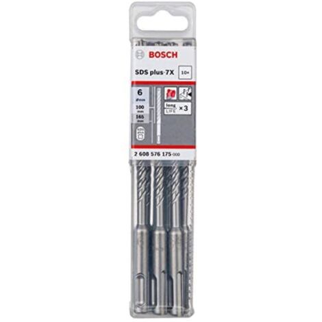 Foret SDS-Plus 7X 6x100x165mm Pack a 10 unités Bosch