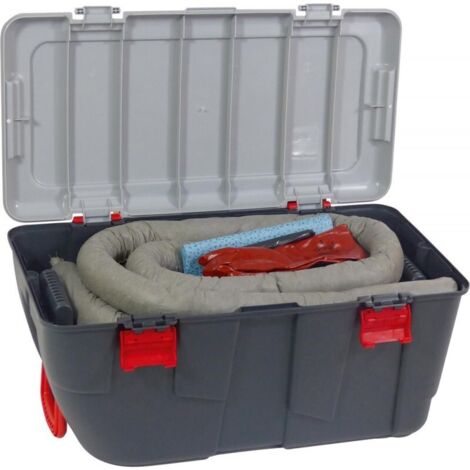 Kit d'urgence fuite susbstance dangereuses 75L PP- (1/3)