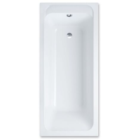 Villeroy & Boch – Baignoire simple acrylique 170 x 75 cm – Design peu encombrant – Évacuation centrée – Antidérapante avec VILBOgrip