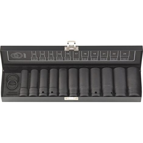 Set de Douilles 1/2" 15Pièces . longue FORTIS (1/5)
