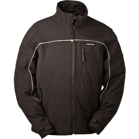 Veste Softshell CAT Capstone Homme - Taille XL Noir - Pour Travail Et Outdoor