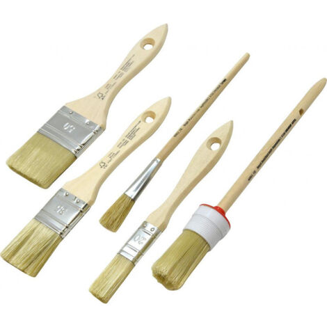 Lot De 5 Pinceaux Plats SAVY - 20 à 50 Mm - Pour Tous Types De Peinture - Neuf