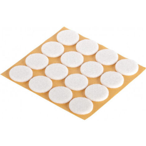 Patin en feutre blanc 22mm - 16 Unités (1/2)