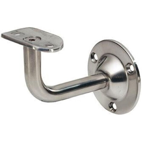 KWS 4524 Support de main courante argent 75 mm Dégagement au mur