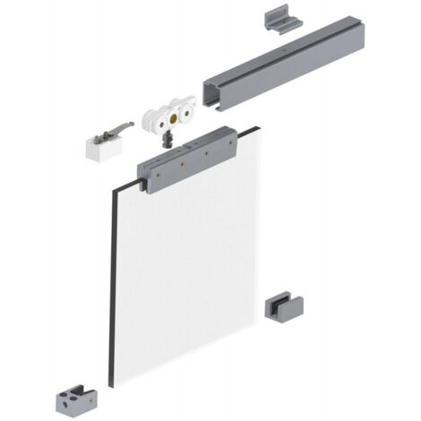 HELM 140 set, porte coulissante verre 8/10 mm ESGbis 140 kg