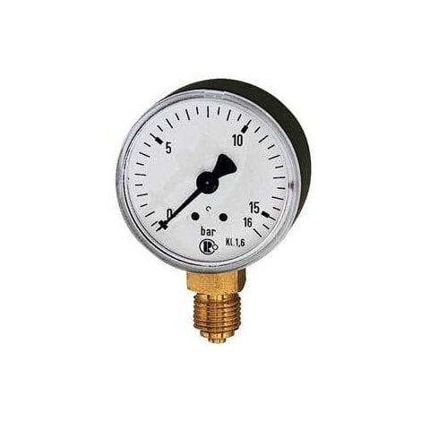 50mm Manomètre pression pour réservoir pump radial 12.9mm 0-12 bar